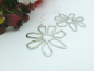 Preview: silber Blumen Ohrringe